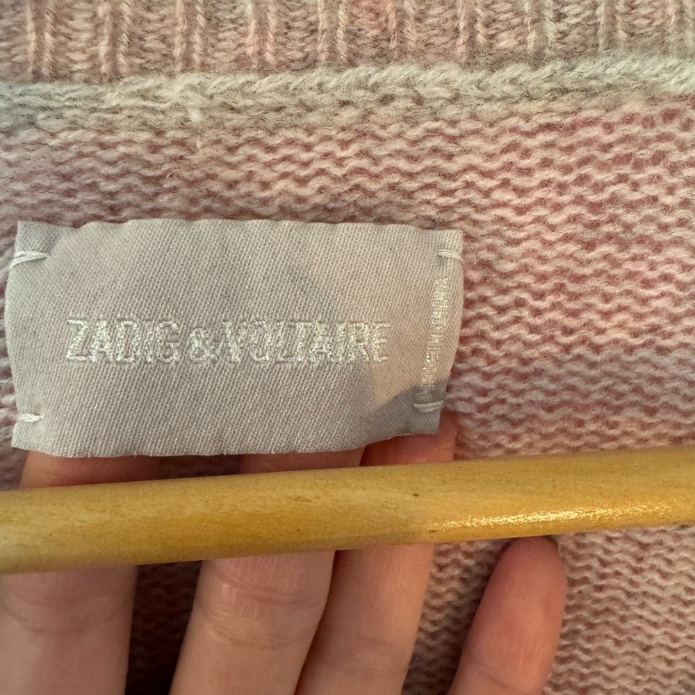 Zadig & Voltaire Cashmere V-Neck Sweater - Small - Picture 3 of 4
